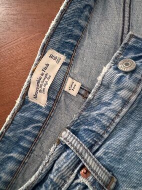 Abercrombie & Fitch Faded Blue High-Rise Denim Jeans